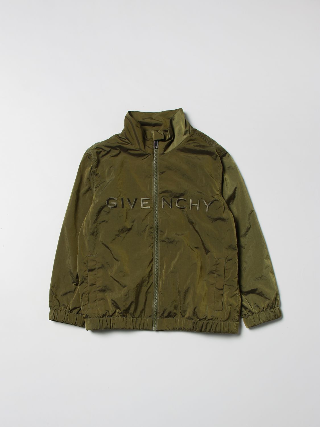 Jacket Givenchy: Givenchy nylon jacket with zipper green 1