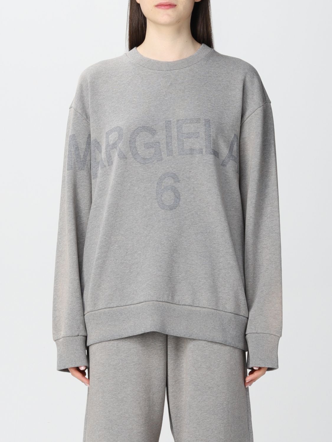 Sweatshirt Mm6 Maison Margiela: Mm6 Maison Margiela cotton jumper grey 1