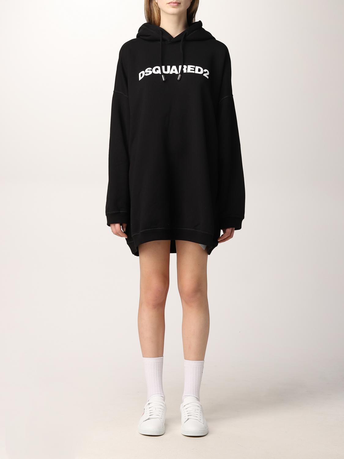 Dsquared² Black Embellished Sleeveless V-neck Jumpsuit Dress main image 1