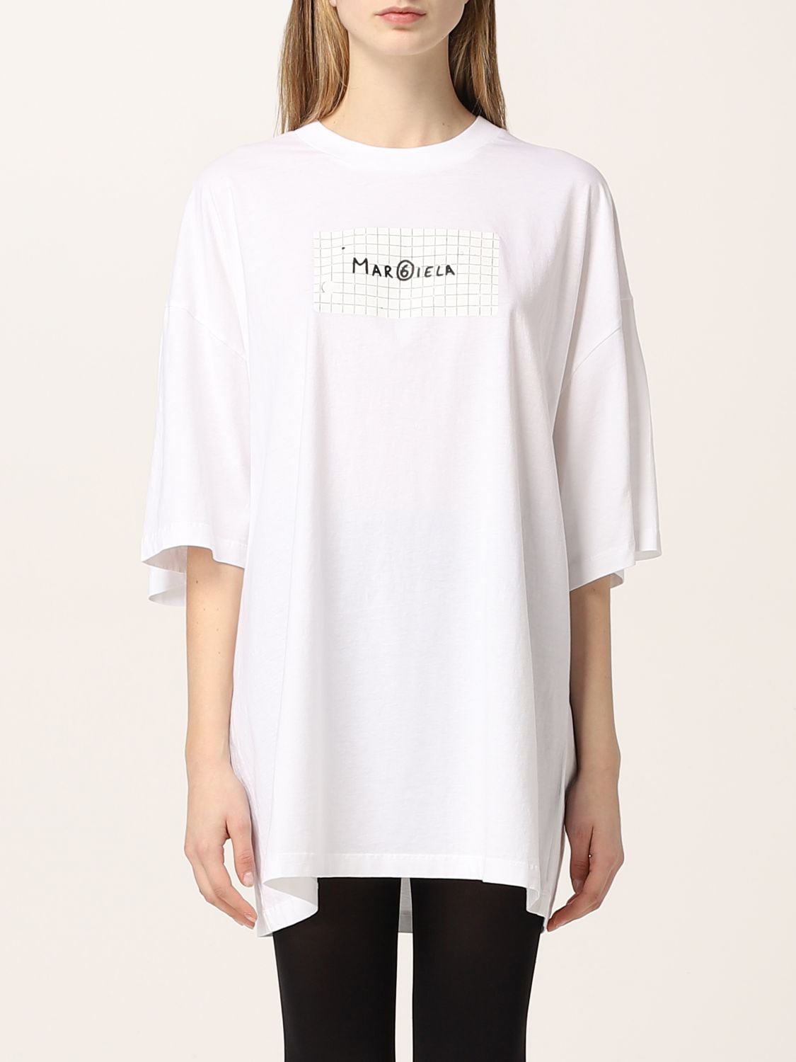 MM6 MAISON MARGIELA: Tシャツ レディース - ホワイト | Tシャツ Mm6 Maison Margiela  S52GC0230S24312 GIGLIO.COM