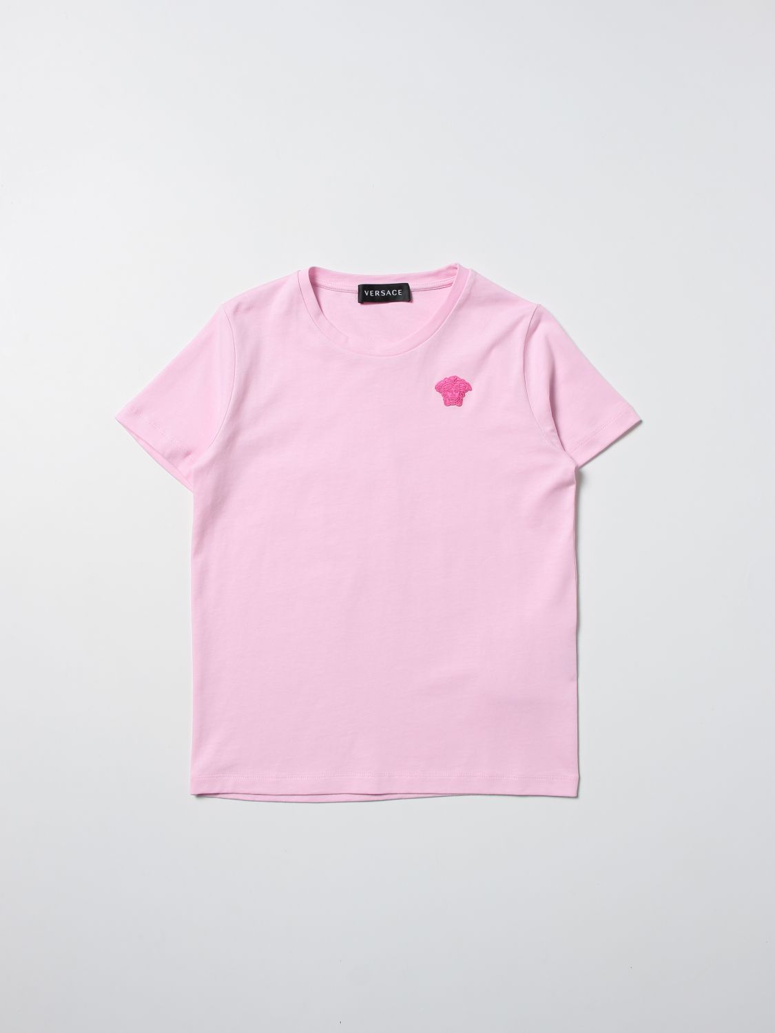 T-shirt Young Versace: Versace Young T-shirt with mini medusa pink 1