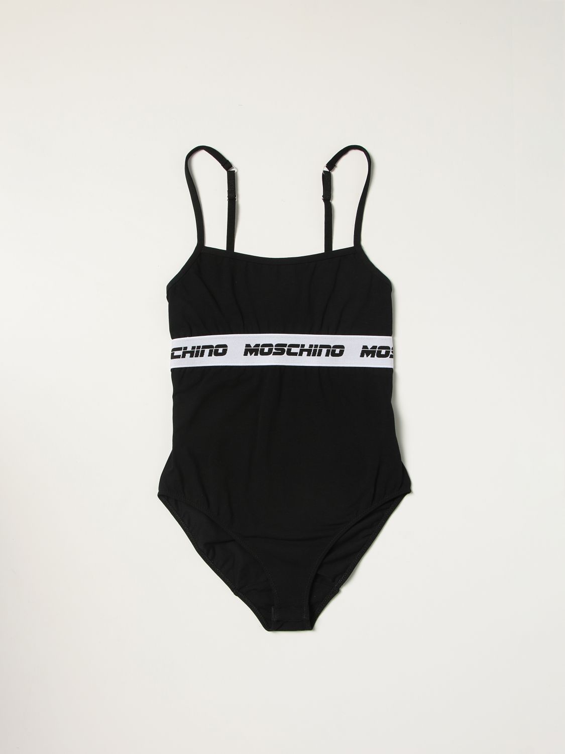 Body Moschino Underwear: Body Moschino Underwear con banda logata nero 2