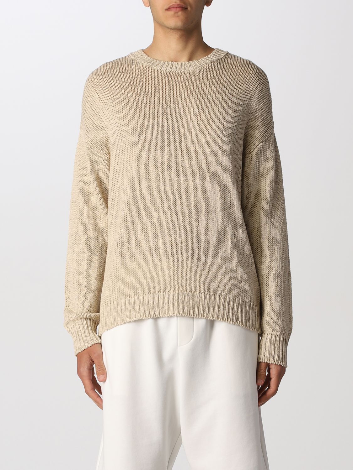 ROBERTO COLLINA: sweater for man - Beige | Roberto Collina sweater ...
