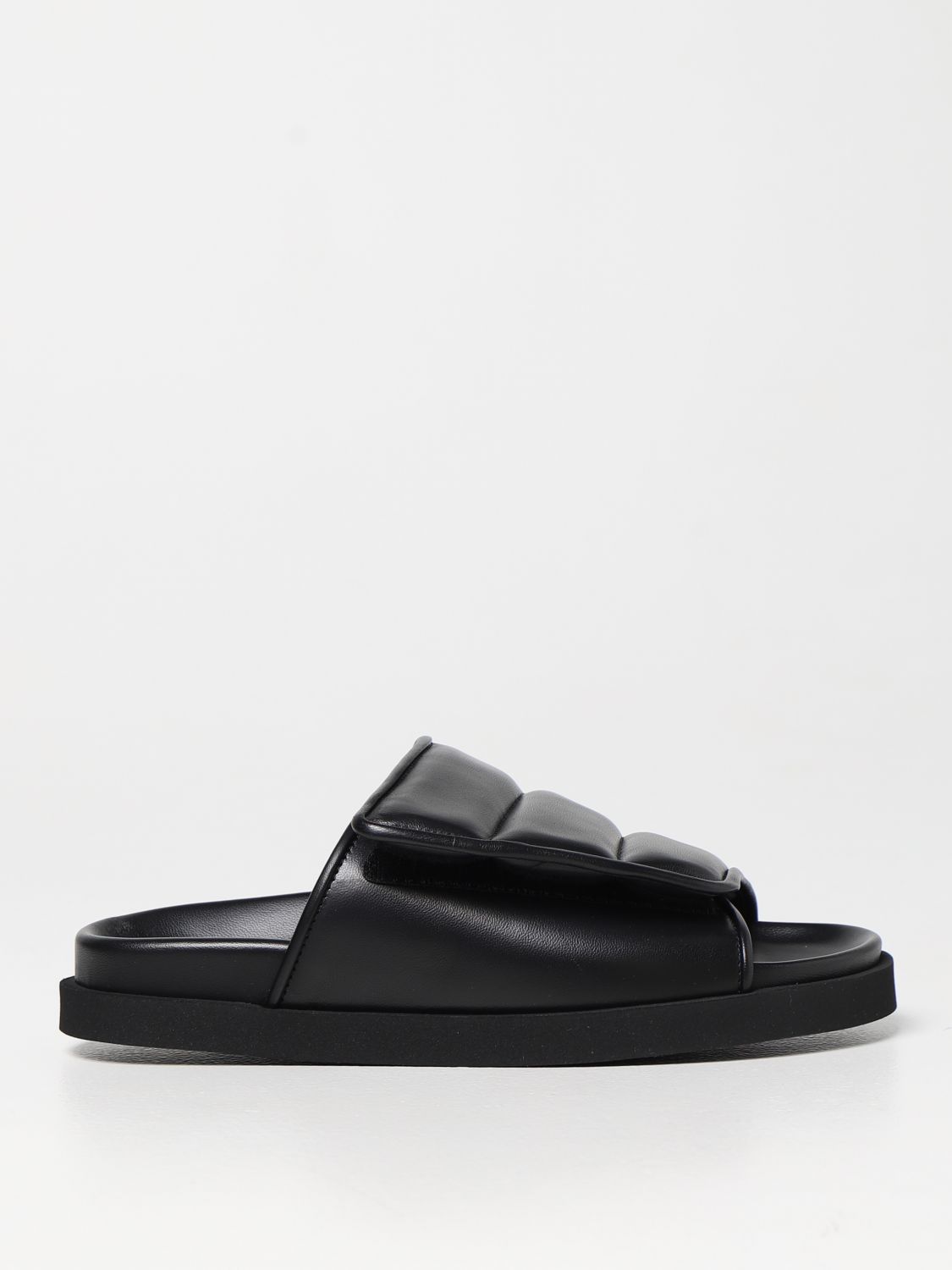 Gia Borghini Outlet: flat sandals for woman - Black | Gia Borghini flat ...