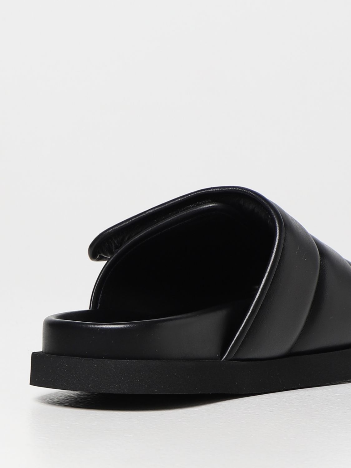 Gia Borghini Outlet: flat sandals for woman - Black | Gia Borghini flat ...