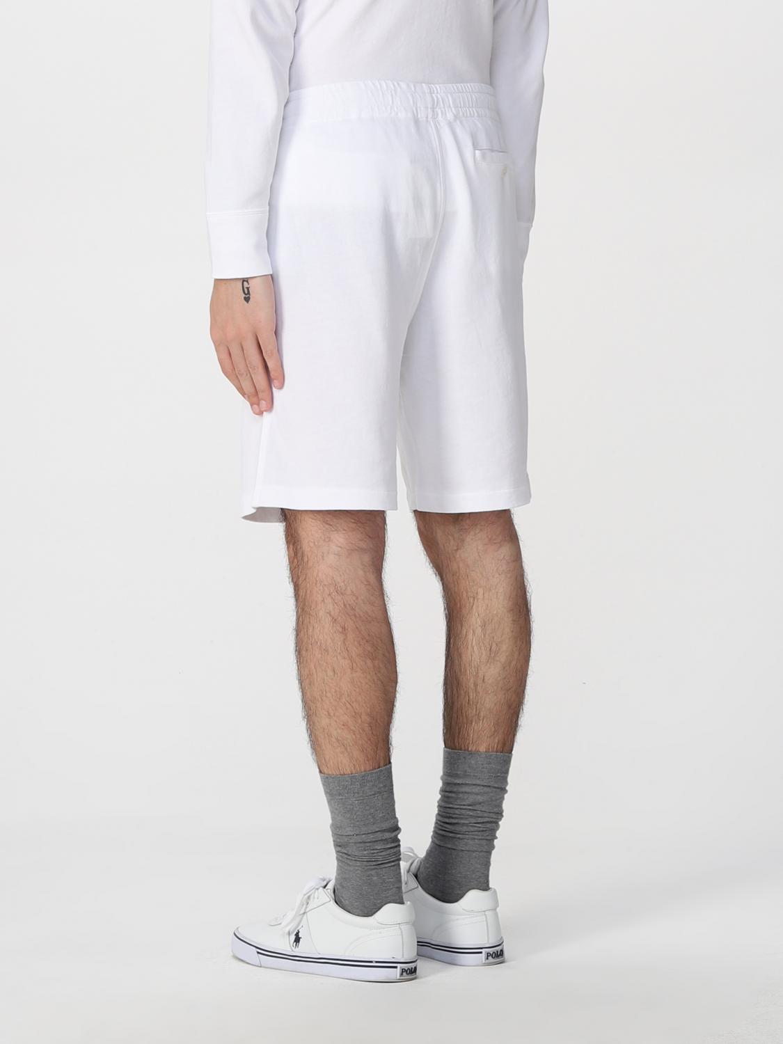 ralph lauren white mens shorts