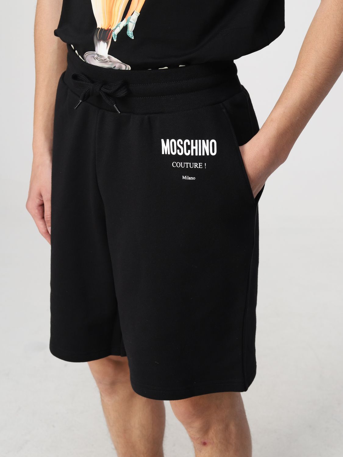 Шорты Moschino Couture: Шорты Мужское Moschino Couture черный 3