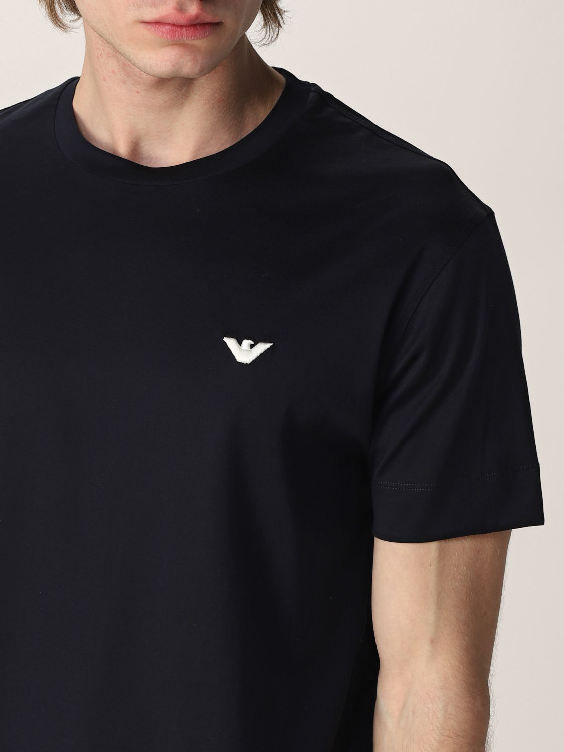 emporio armani small logo t shirt