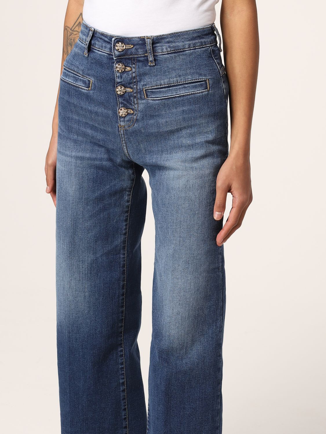 Giglio.com Abbigliamento Pantaloni e jeans Jeans Jeans a 3 bottoni in washed 
