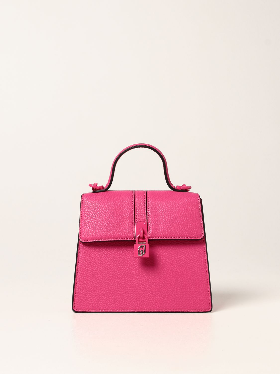 LIU JO: bag in textured synthetic leather - Fuchsia | Liu Jo crossbody ...