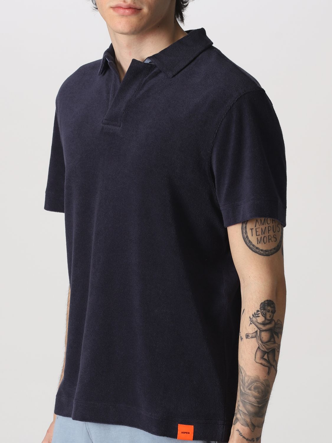 Polo shirt Aspesi: Aspesi polo shirt for man black 3