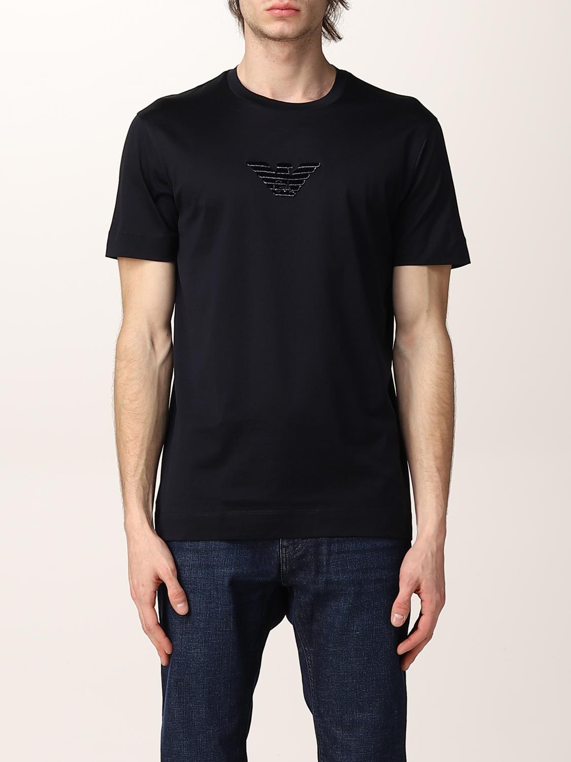 Emporio Armani Tシャツ メンズ ネイビー Tシャツ Emporio Armani 3l1tcq1jsaz Giglio Com