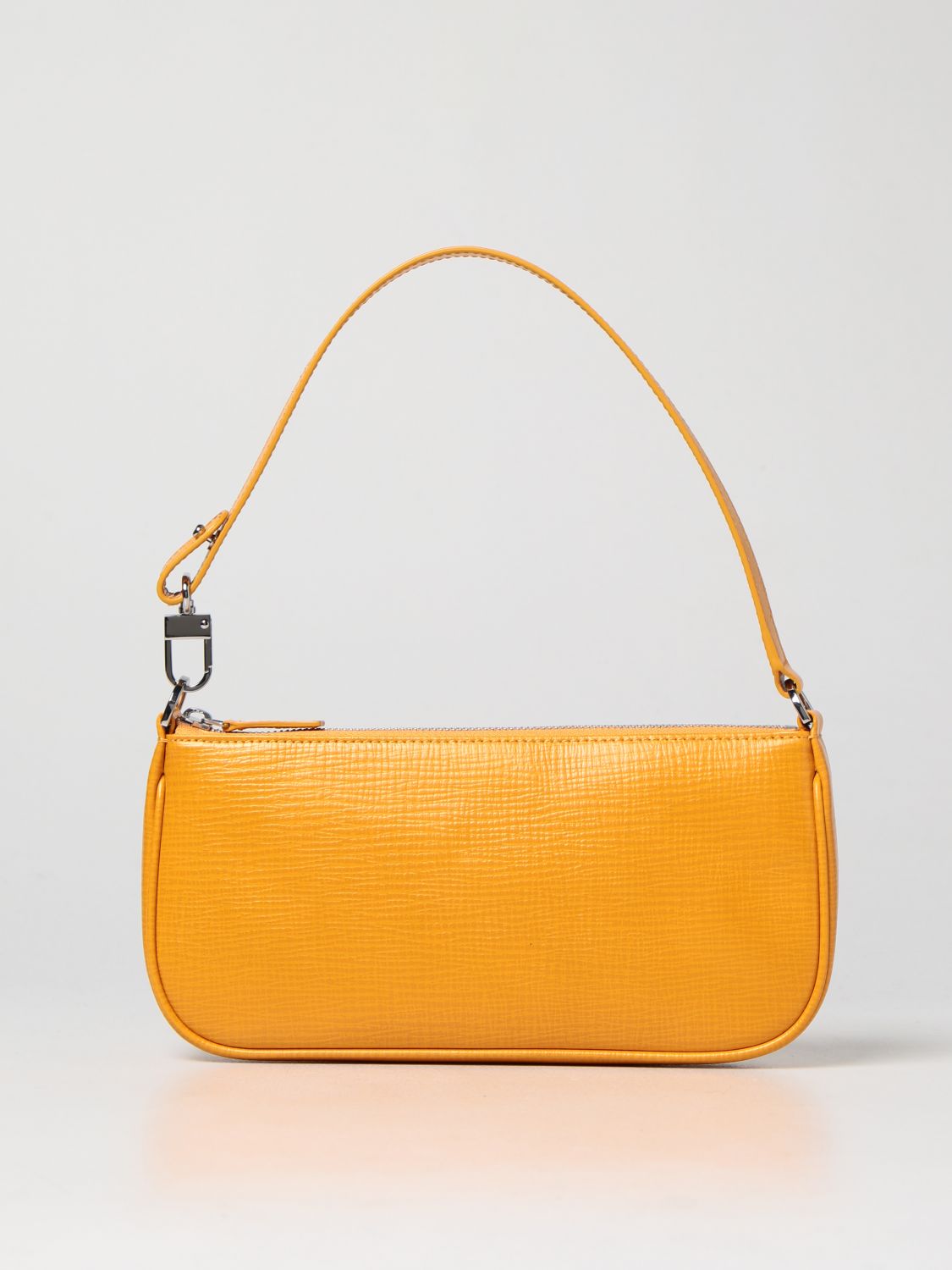 BY FAR: Rachel bag in saffiano leather - Yellow | By Far shoulder bag ...