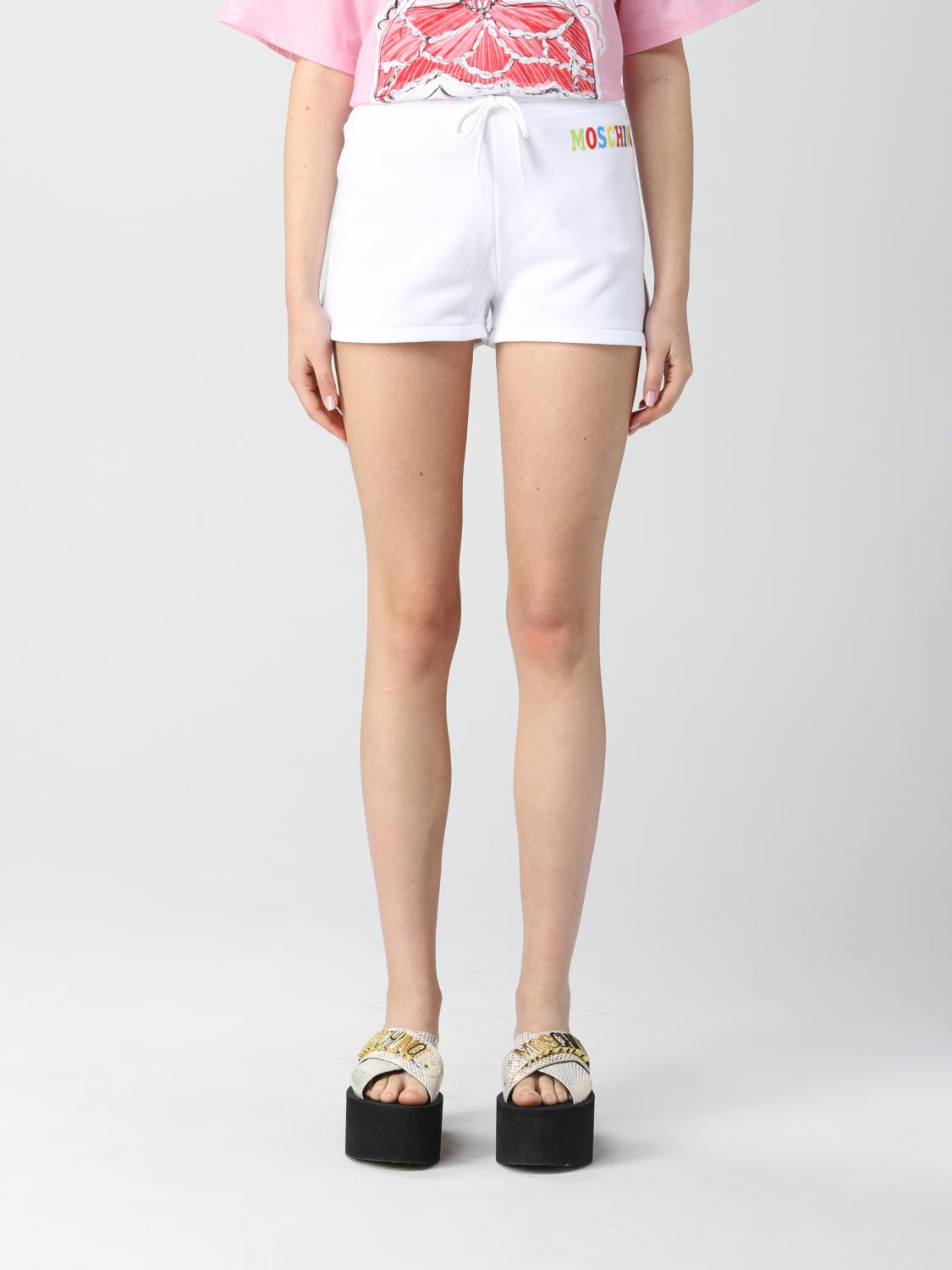 MOSCHINO COUTURE: cotton jogging shorts 