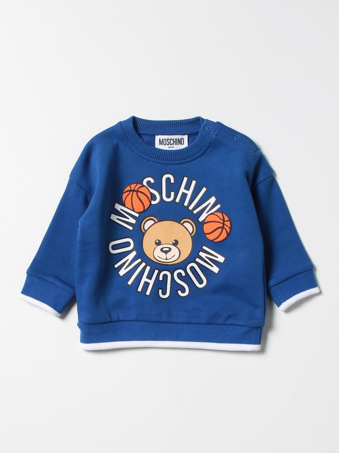 light blue moschino jumper