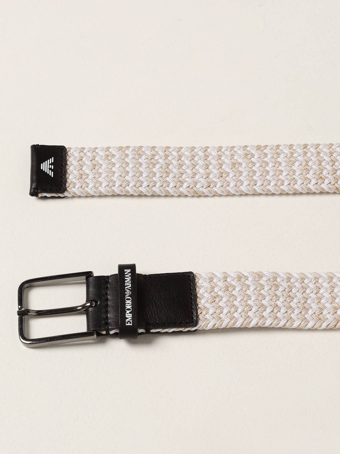 Cintura Emporio Armani: Cintura Emporio Armani elasticizzata nero 2