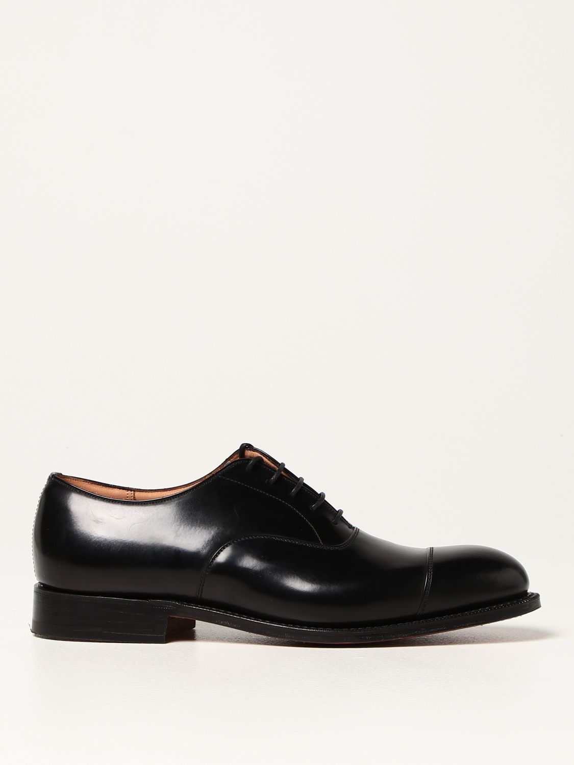 CHURCH'S: Consul 173 brushed leather derby shoes - Black | Church's ...