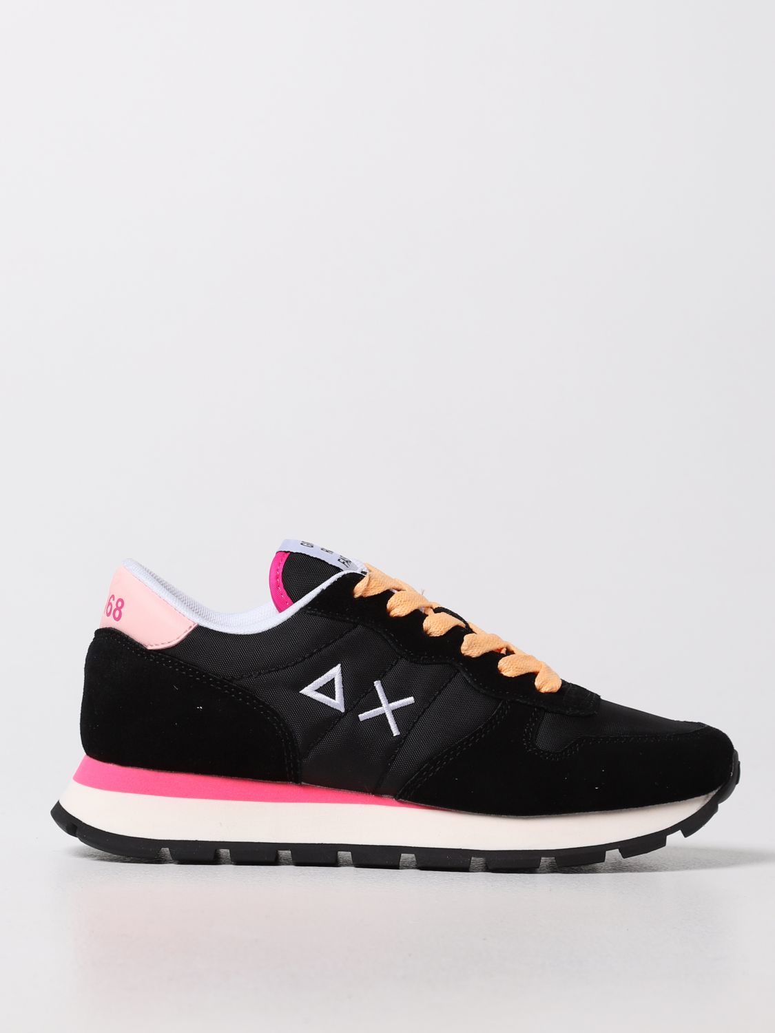 SUN 68: sneakers in suede and nylon - Black | Sun 68 sneakers Z32201 ...