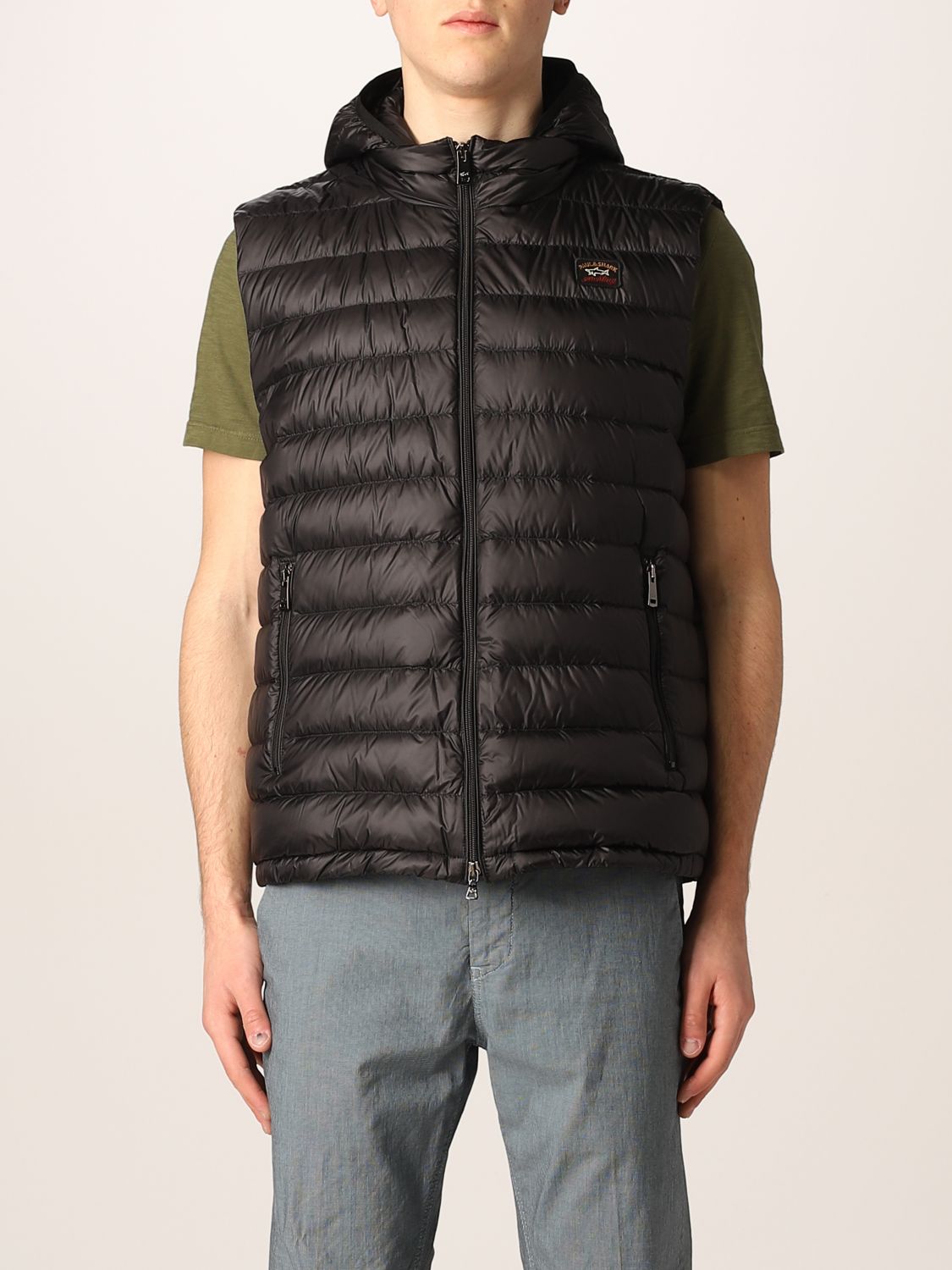 Stijg halfgeleider Aantrekkingskracht PAUL & SHARK: vest in quilted and padded nylon - Black | Paul & Shark suit  vest C0P2007 online on GIGLIO.COM