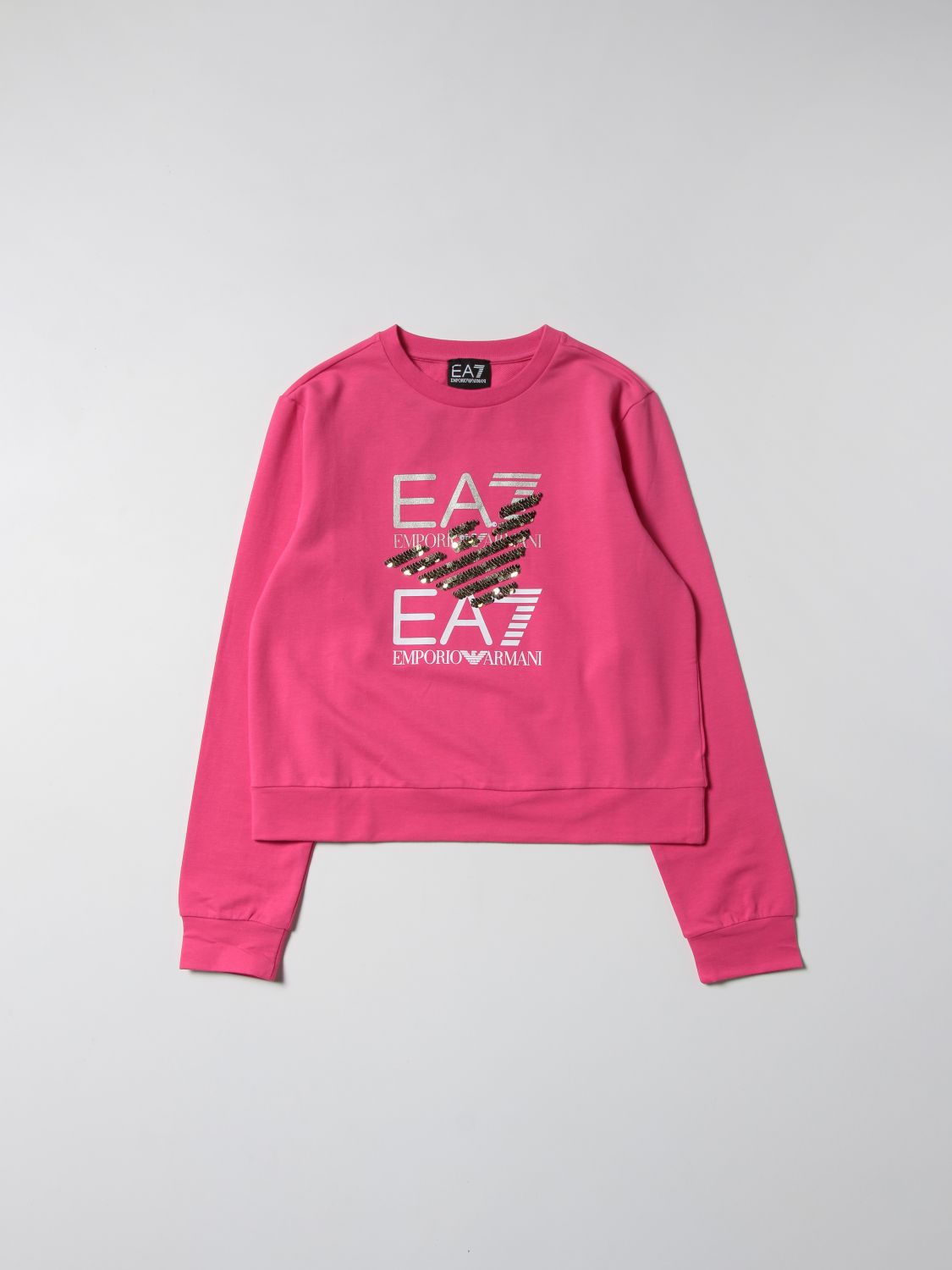 セーター Ea7: セーター Ea7 女の子 フューシャ 1