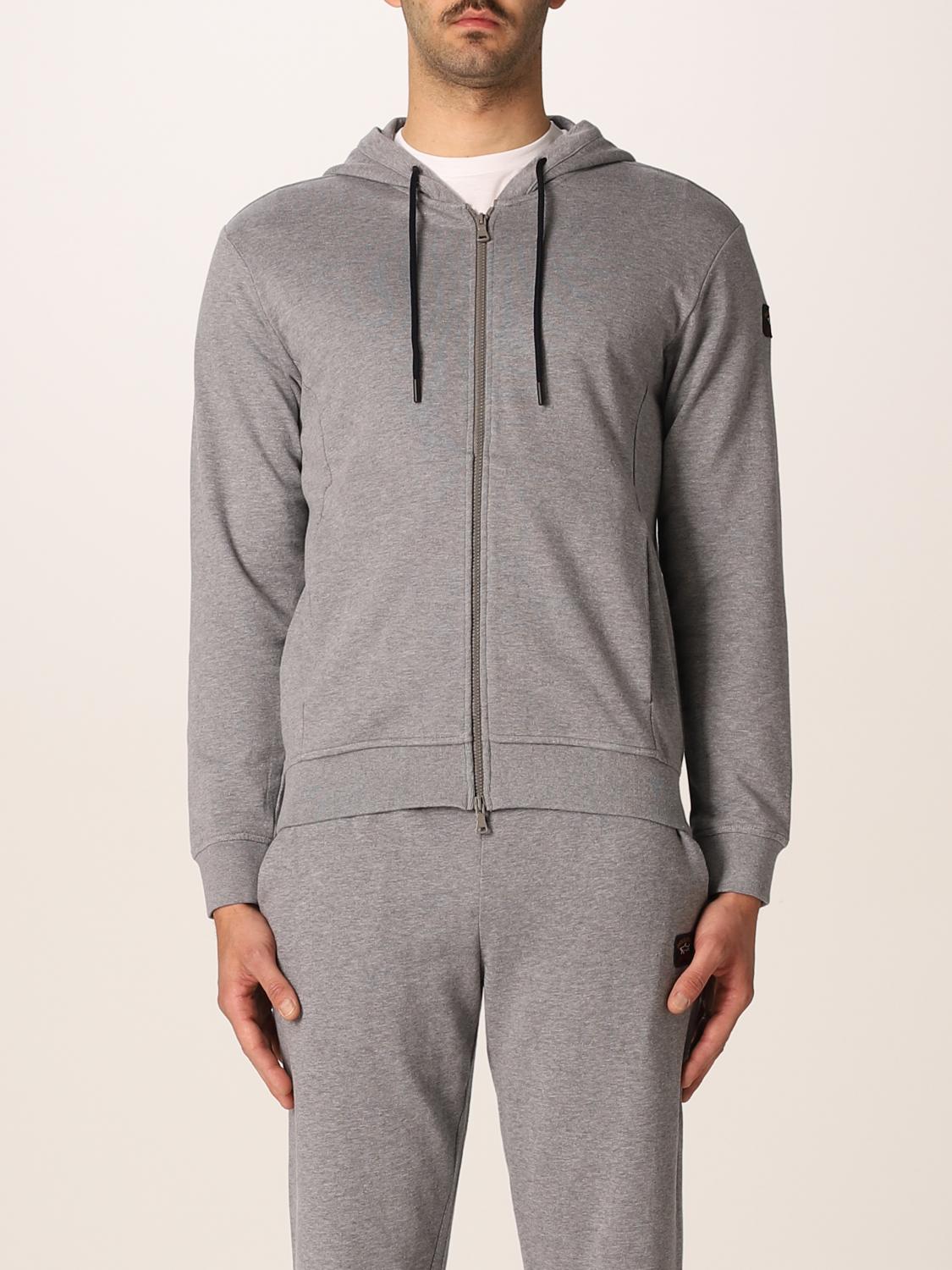 PAUL \u0026 SHARK: Sudadera hombre - Gris | Sudadera Paul \u0026 Shark C0P1017  GIGLIO.COM