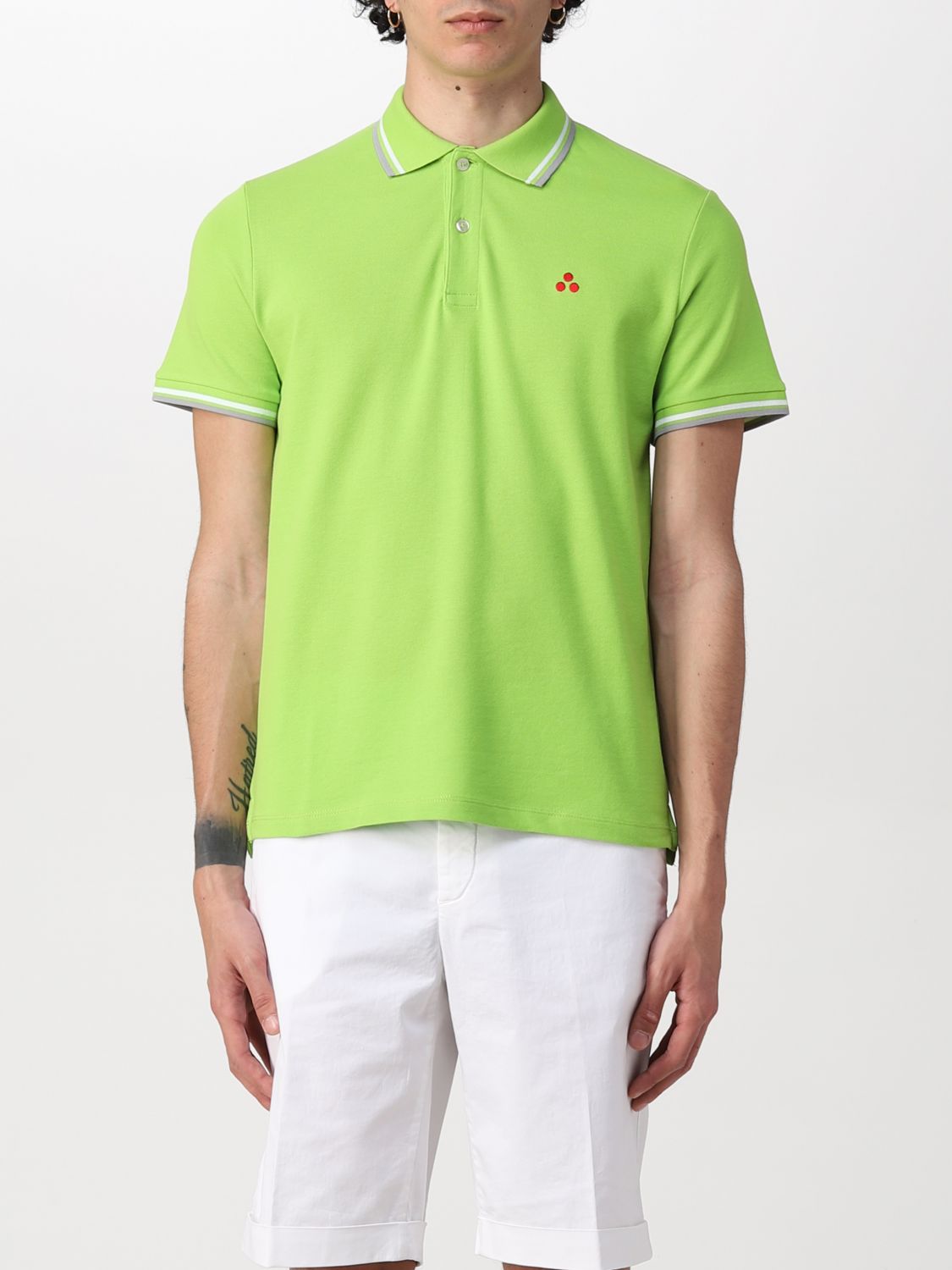 Peuterey Polo Shirt  Men In Apple Green