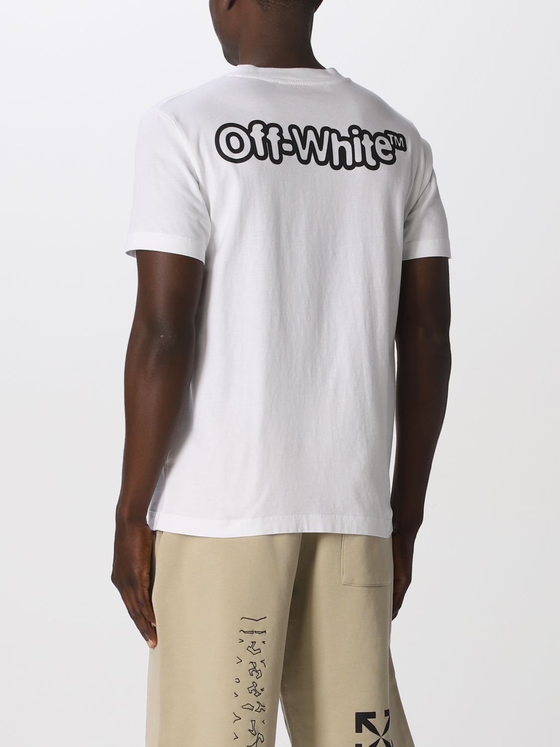 OFF-WHITE: Basic Off White t-shirt with logo - White | Off-White t ...