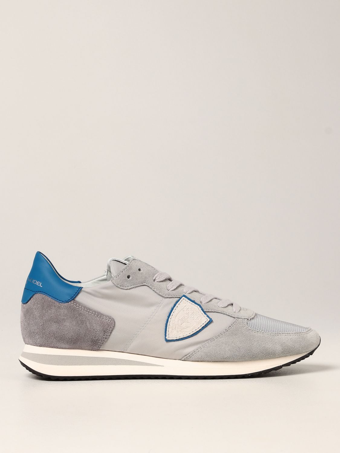 PHILIPPE MODEL: Trpx Mondial sneakers in nylon and suede - Grey ...