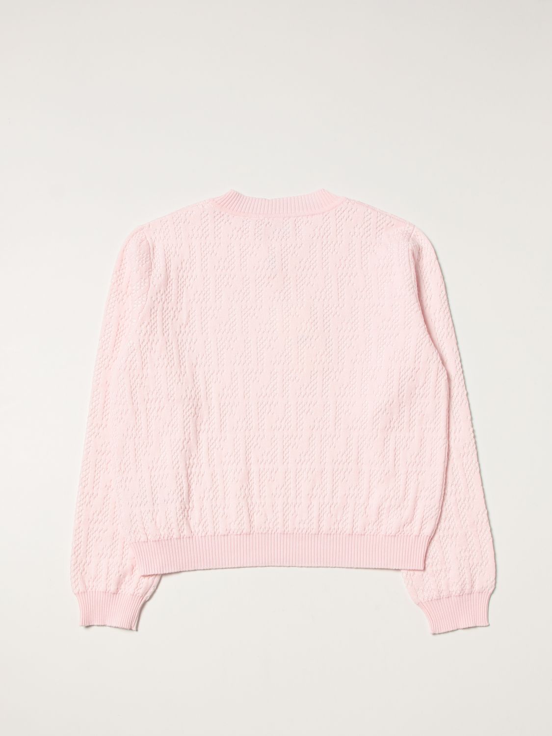 毛衣 Fendi: Fendi 全幅徽Logo棉质毛衣 粉色 2