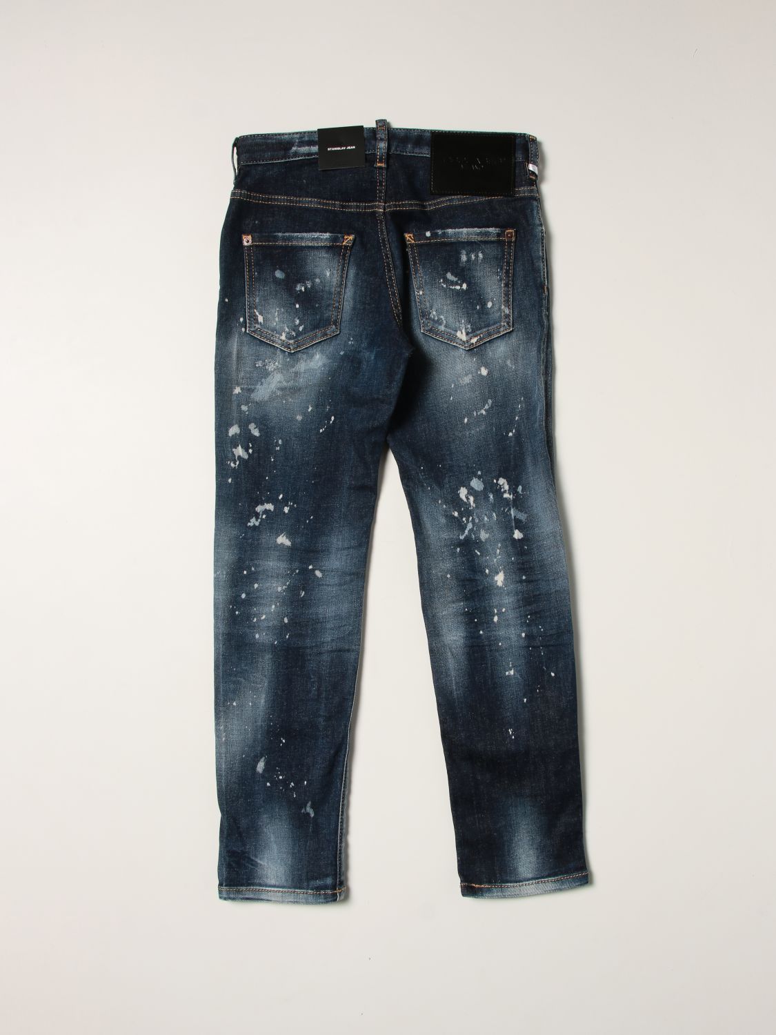 Jeans Dsquared2 Junior: Dsquared2 Junior 5-pocket jeans with logo blue 2