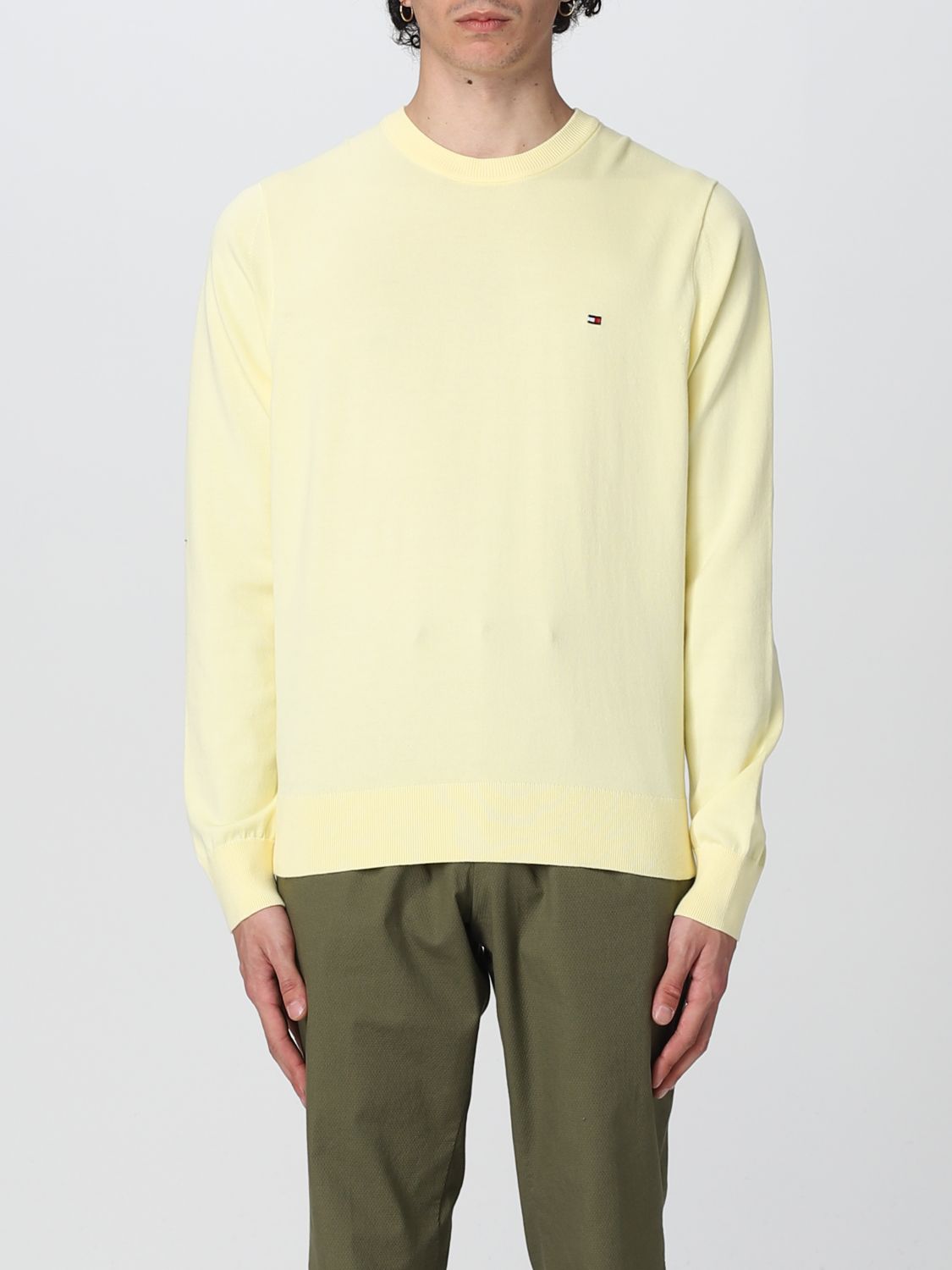 Tommy Hilfiger Cotton Sweater In Lemon