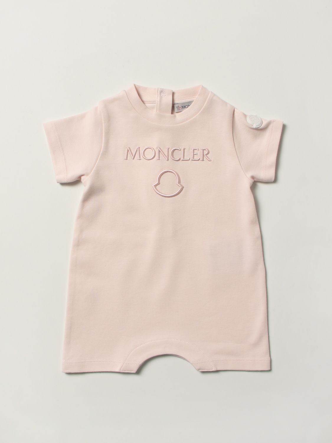 Monopiezas Moncler: Monopiezas Moncler para bebé rosa 1