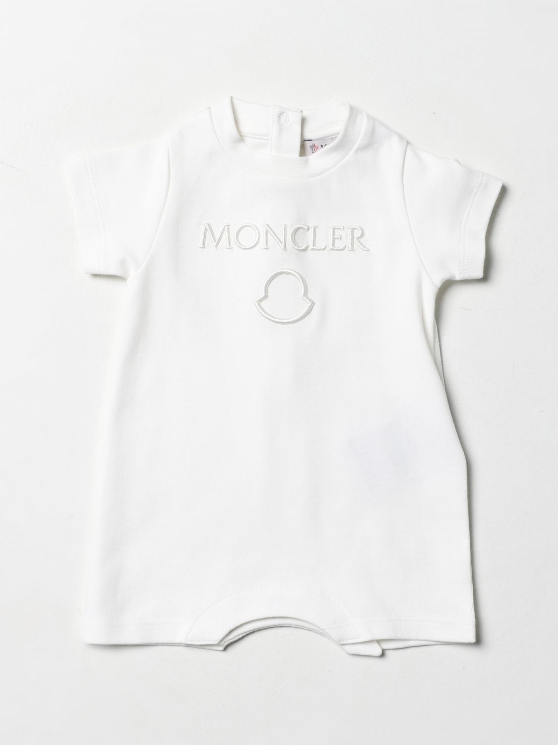Monopiezas Moncler: Monopiezas Moncler para bebé crema 1