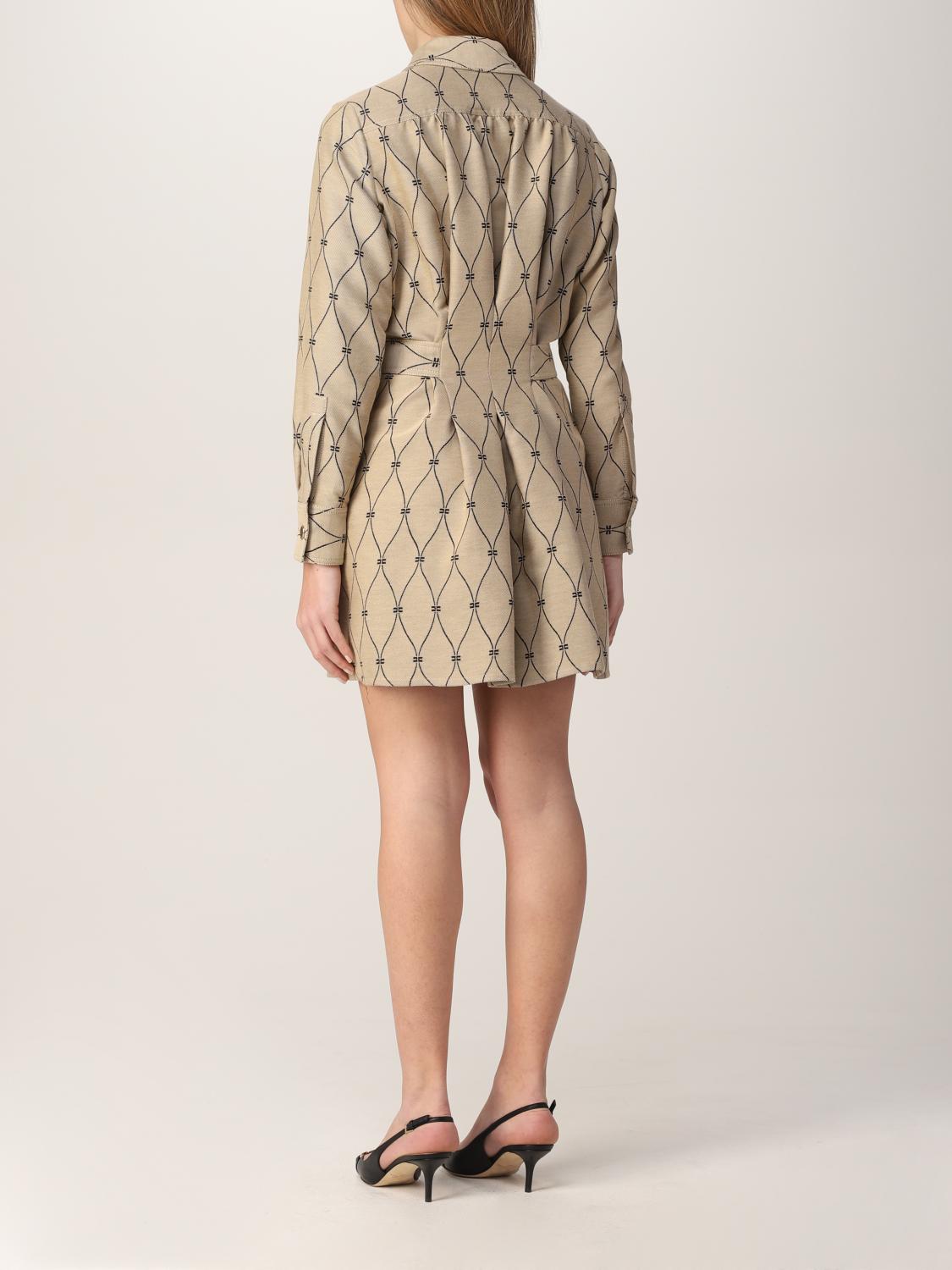 ELISABETTA FRANCHI: Abito donna - Beige | Abito Elisabetta Franchi AB070  GIGLIO.COM