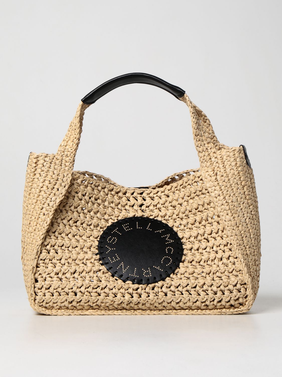 Stella Mccartney Woven Straw Tote Bag In Natural | ModeSens