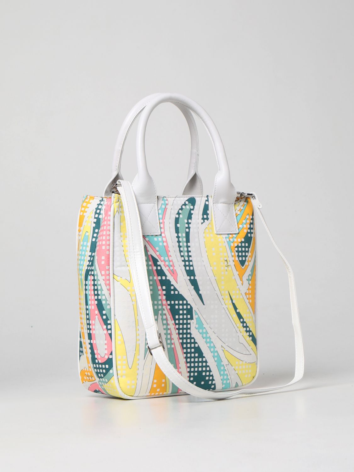 Bag Emilio Pucci: Emilio Pucci cotton blend tote bag with print green 2