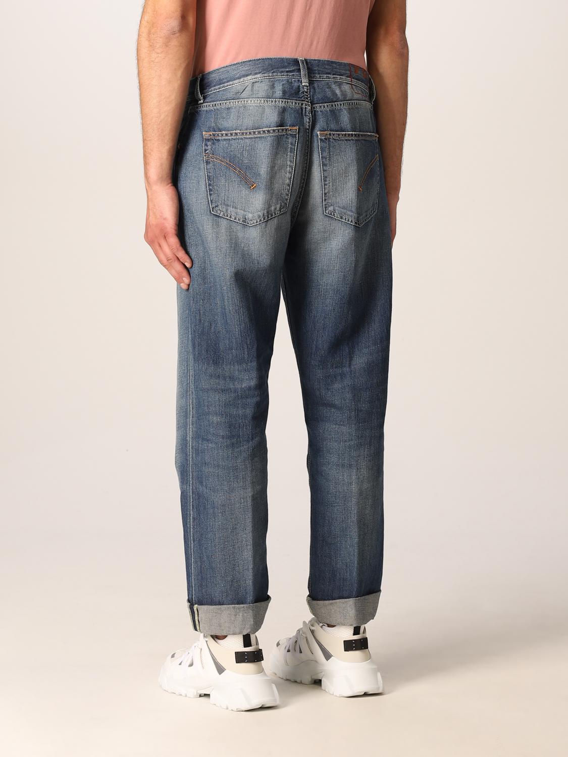 DONDUP: Jeans in denim washed - Blue | Jeans Dondup UP577DF0247CP8  GIGLIO.COM