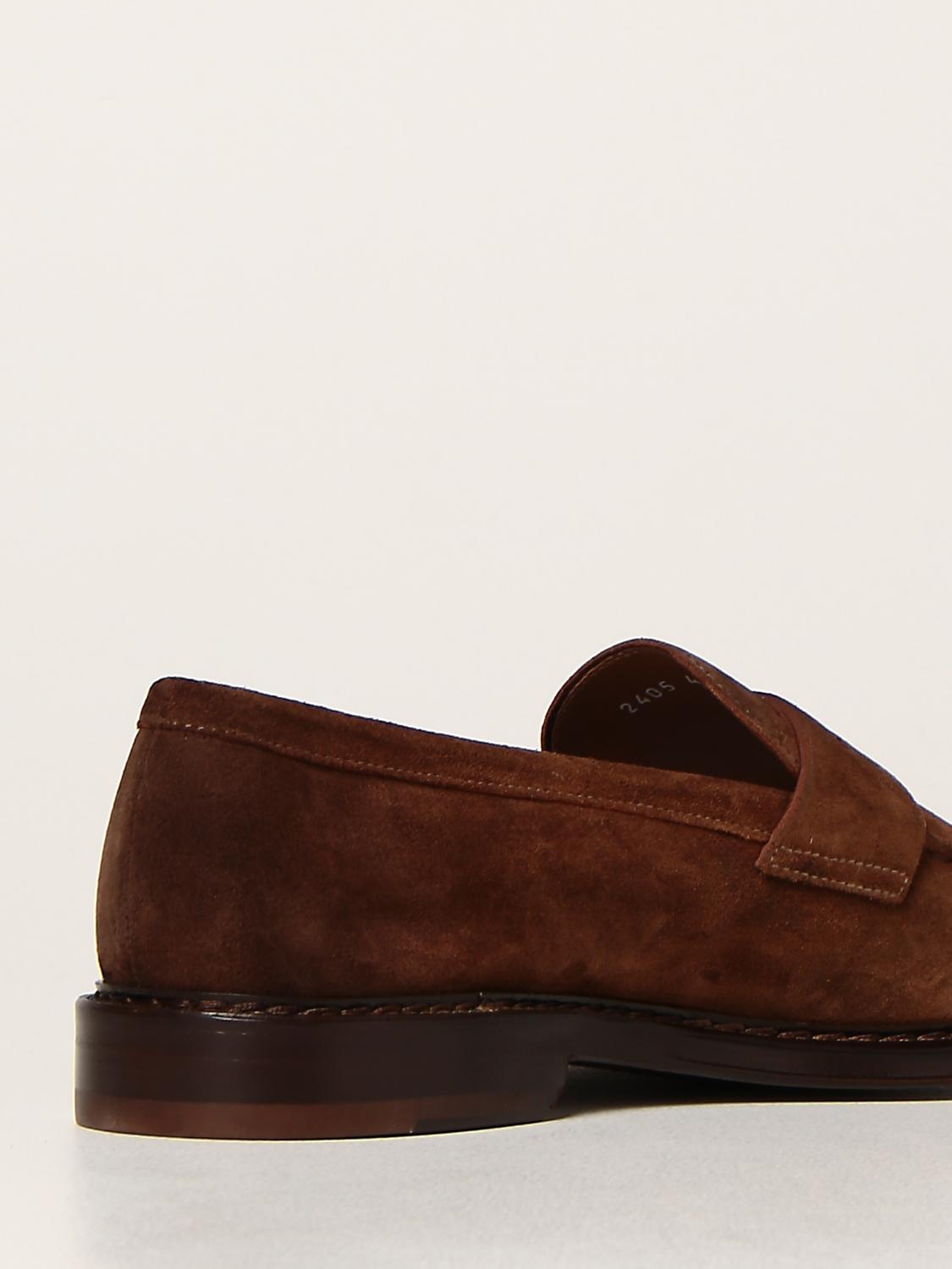 DOUCAL'S: Mocassino Penny in camoscio - Marrone | Mocassini Doucal's  DU2405PHOEUY067 GIGLIO.COM