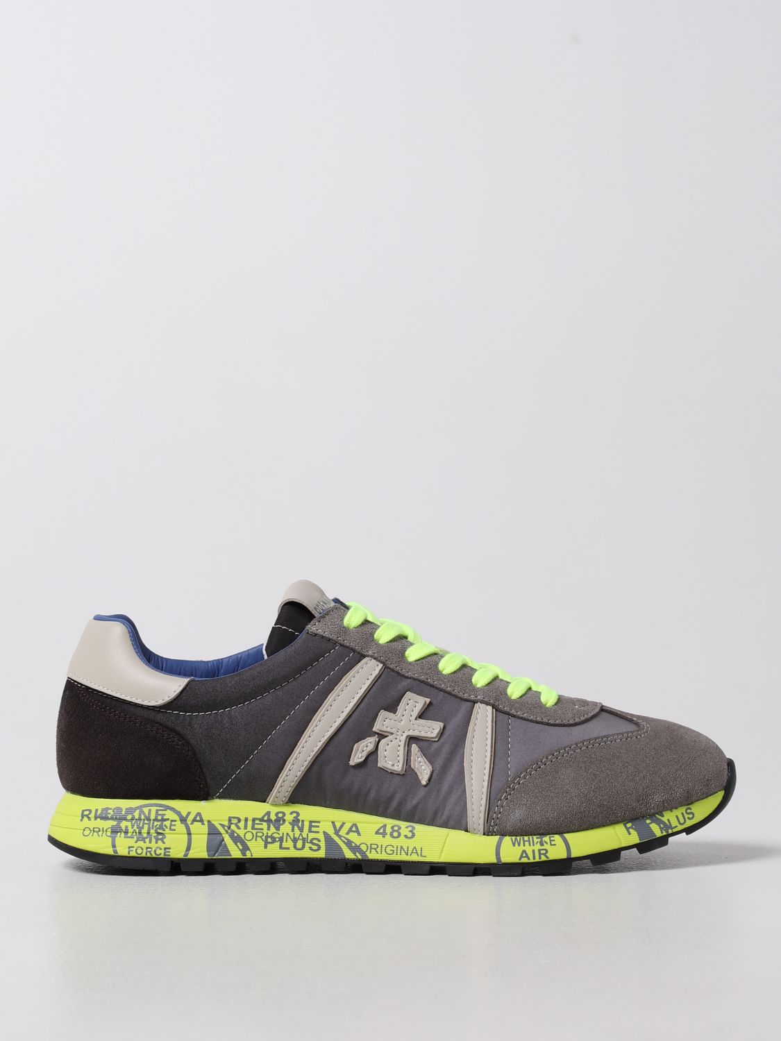PREMIATA: Lucy sneakers in leather, suede and nylon - Multicolor 