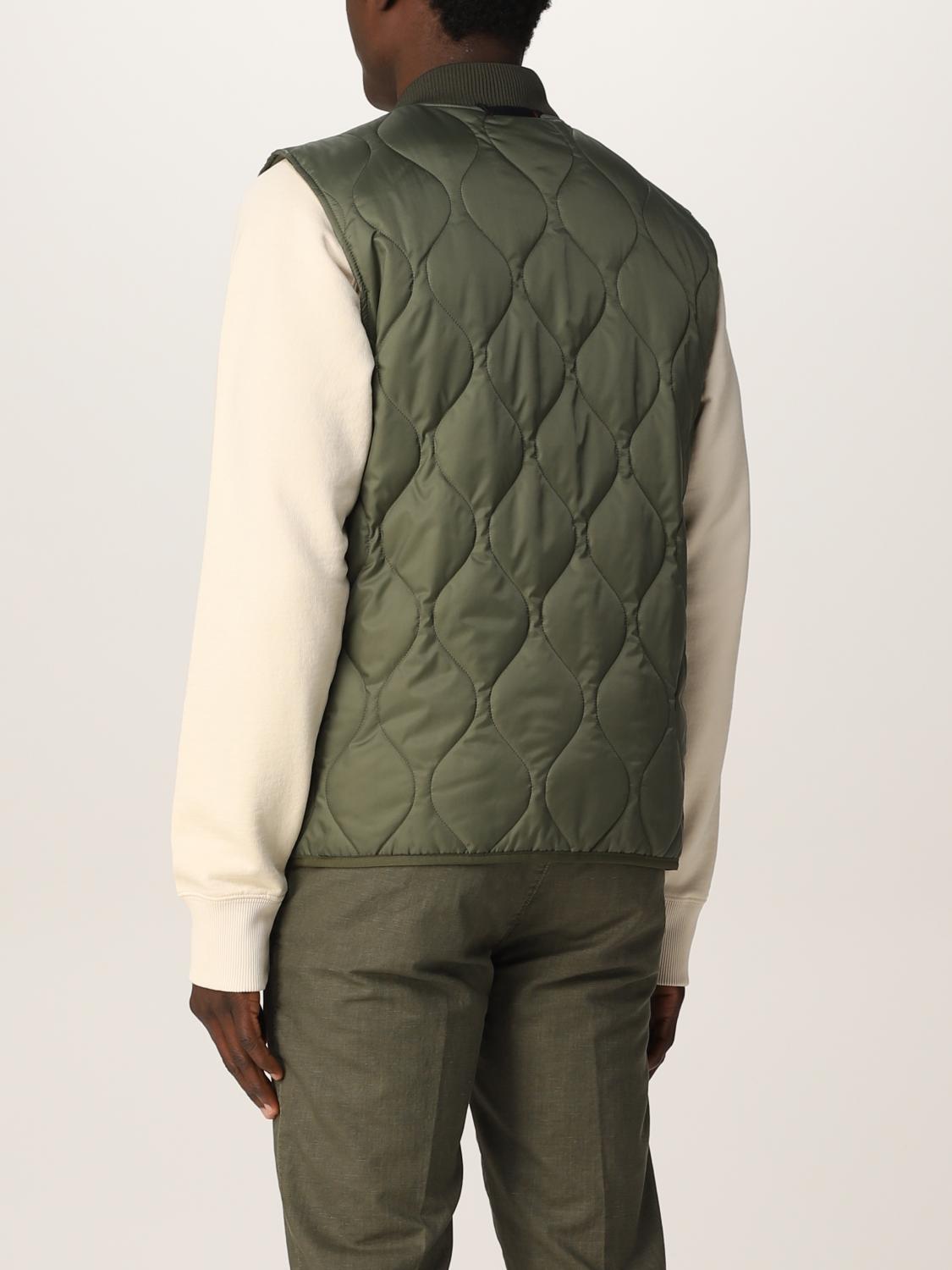 FAY: Piumino a gilet con zip - Verde | Gilet Fay NAM20442700SFC GIGLIO.COM