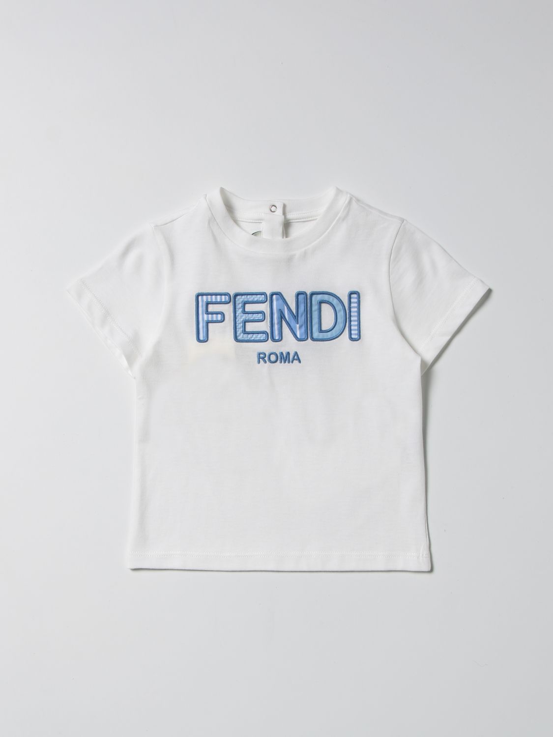 티셔츠 펜디: 티셔츠 Fendi 유아 화이트 1