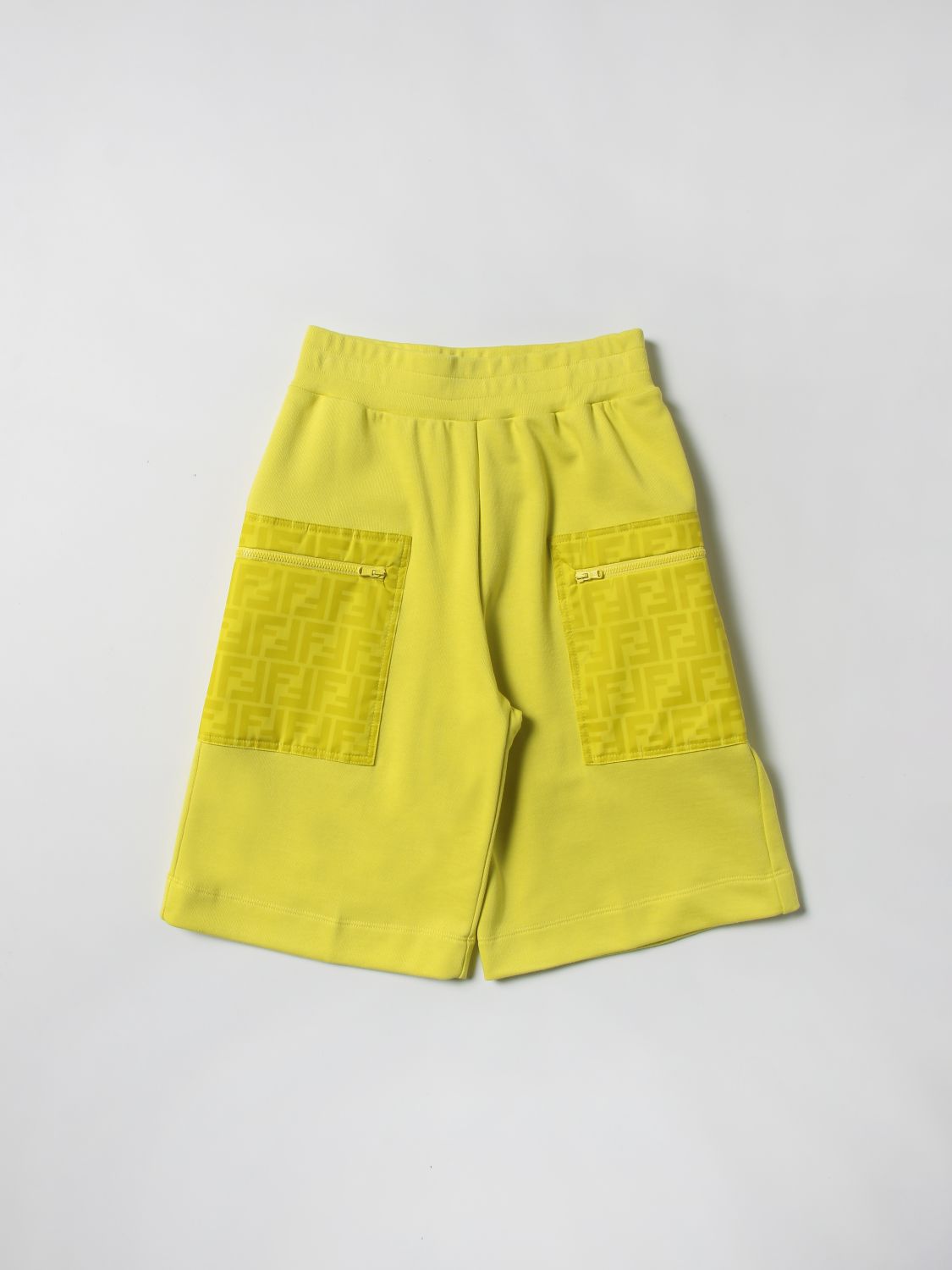 Pantalón corto Fendi: Pantalón corto Fendi para niño amarillo 1
