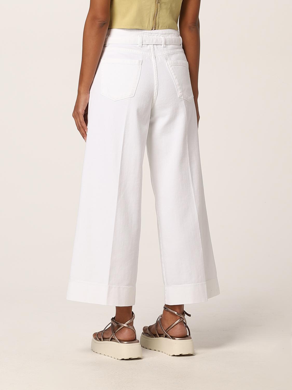 PINKO: Jeans con cintura Love Birds - Bianco | Jeans Pinko 1J10V1Y62N  GIGLIO.COM