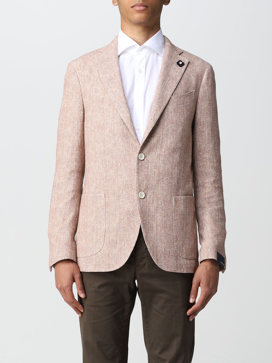 Blazer Lardini: Jacket men Lardini pink 1