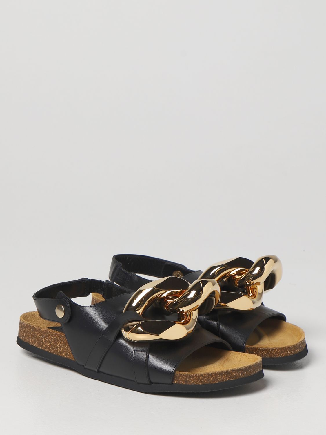 JW Anderson leather sandal with chain