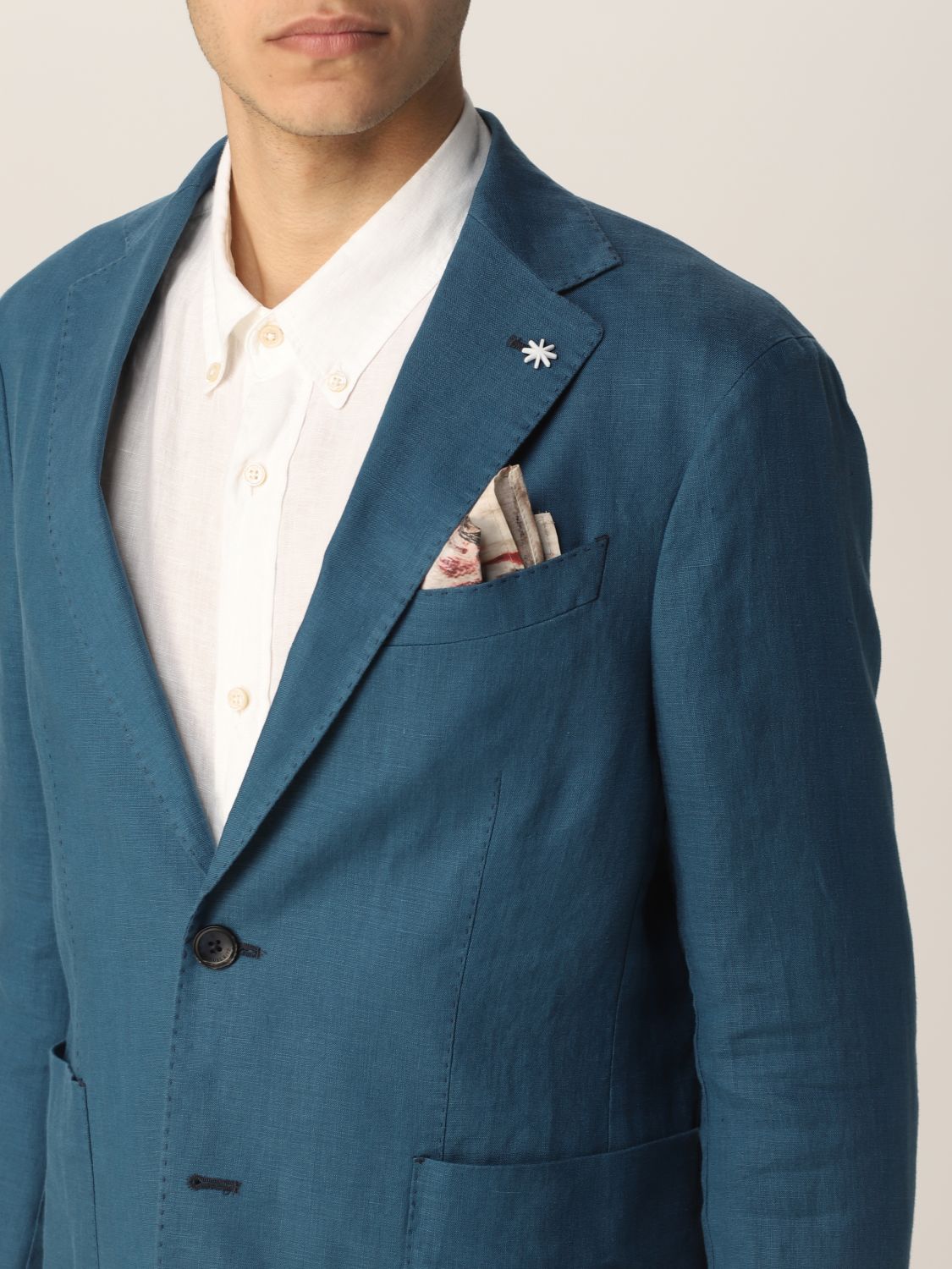 Suit Manuel Ritz: Suit men Manuel Ritz turquoise 5