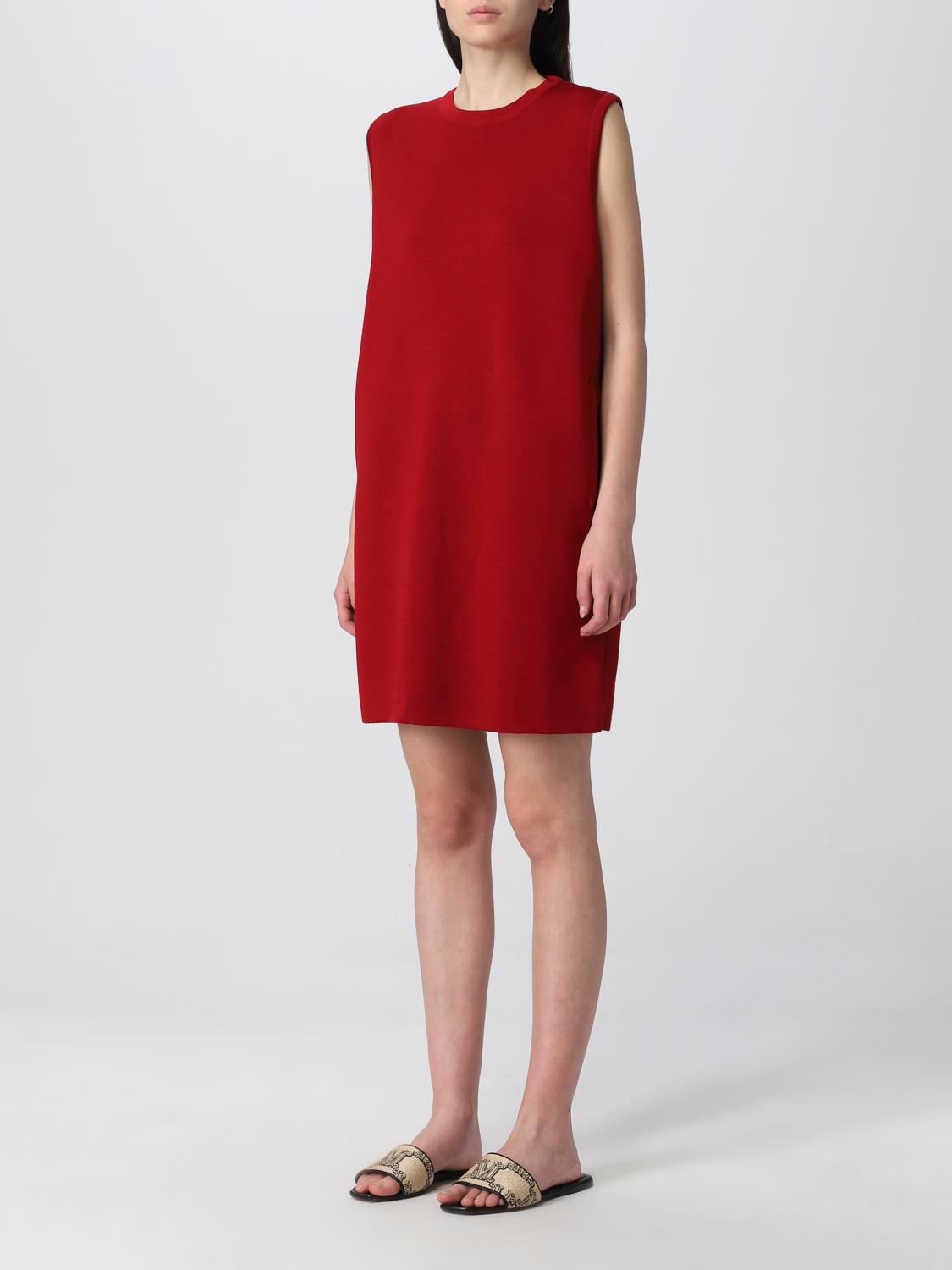 MAX MARA: Abito corto in lana vergine - Rosso | Abito Max Mara 13210221600  GIGLIO.COM