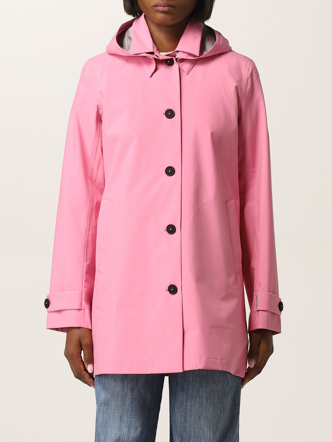 Coat Save The Duck en coloris Rose Femme Vêtements Manteaux Manteaux courts 
