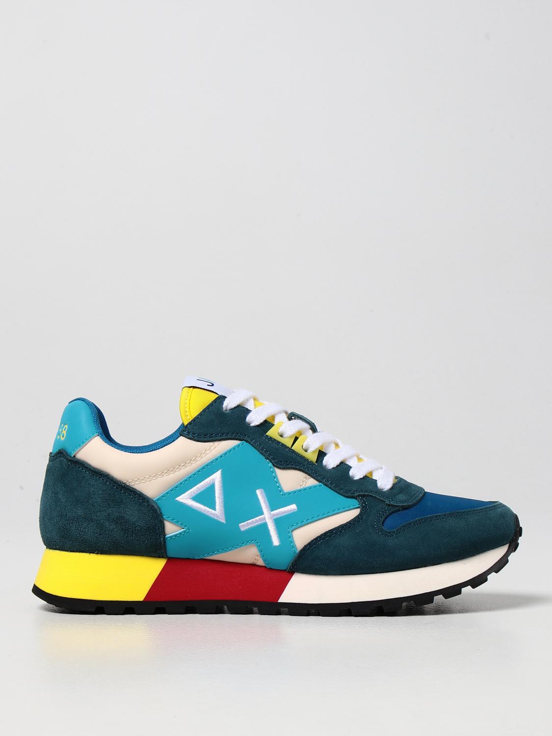 SUN 68: Zapatillas hombre - Verde Azulado | Zapatillas Sun 68 Z32116  GIGLIO.COM