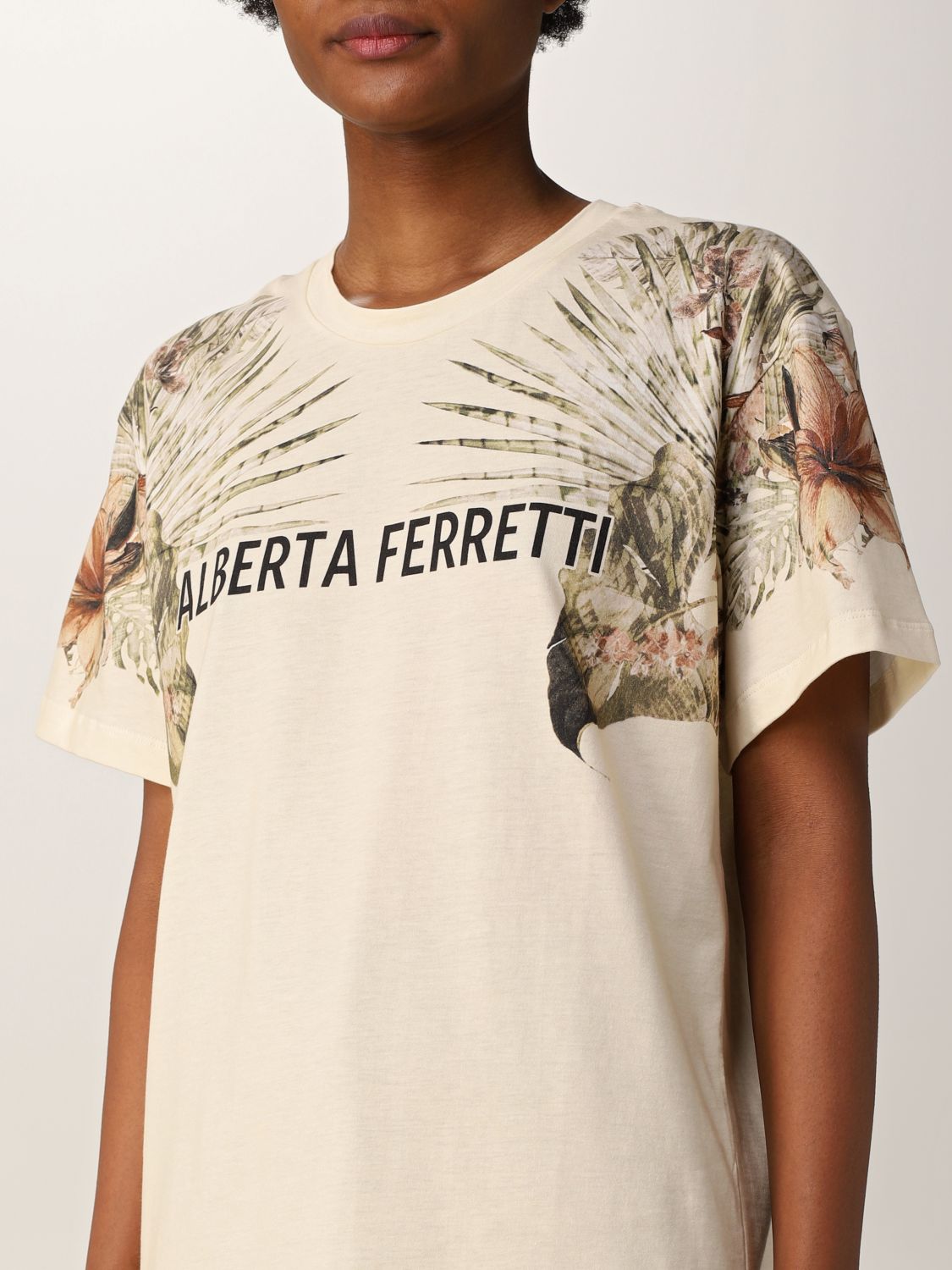 クラシカルレインボーハッピーバード アルベルタ フェレッティ レディース Tシャツ トップス T-shirt 通販 